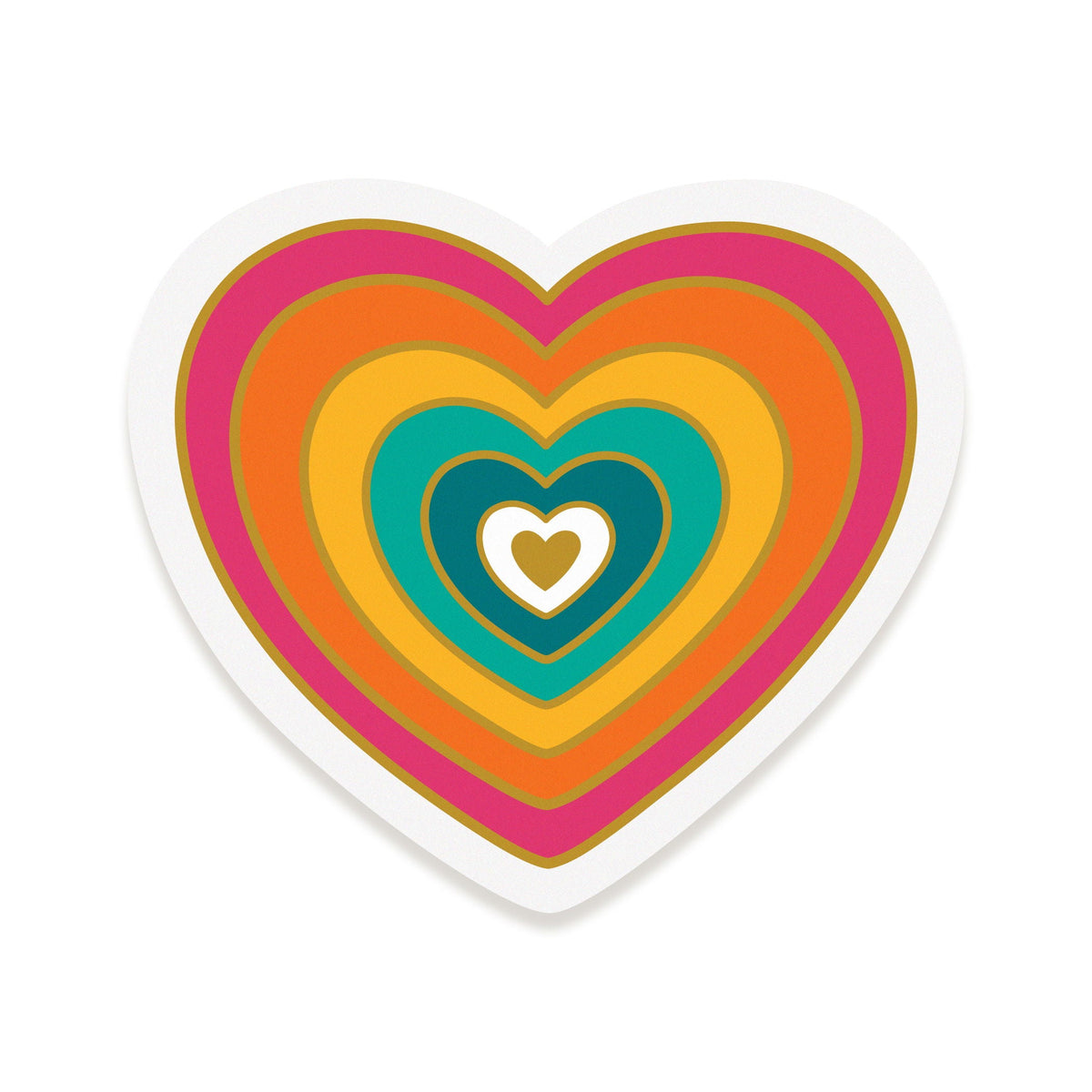 Valentine Heart Sticker Love Card