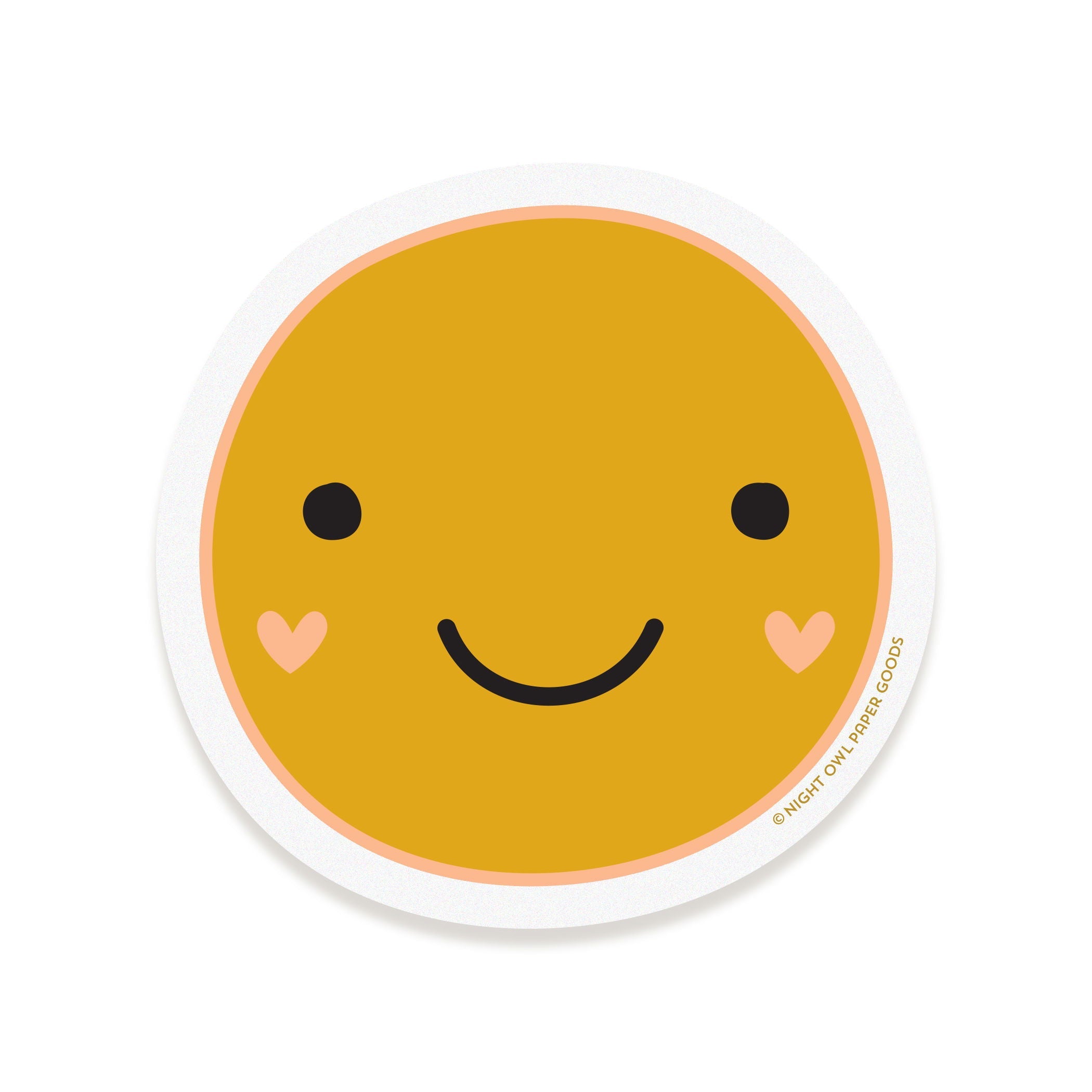 Valentine Smiley Sticker Valentine's Day Card