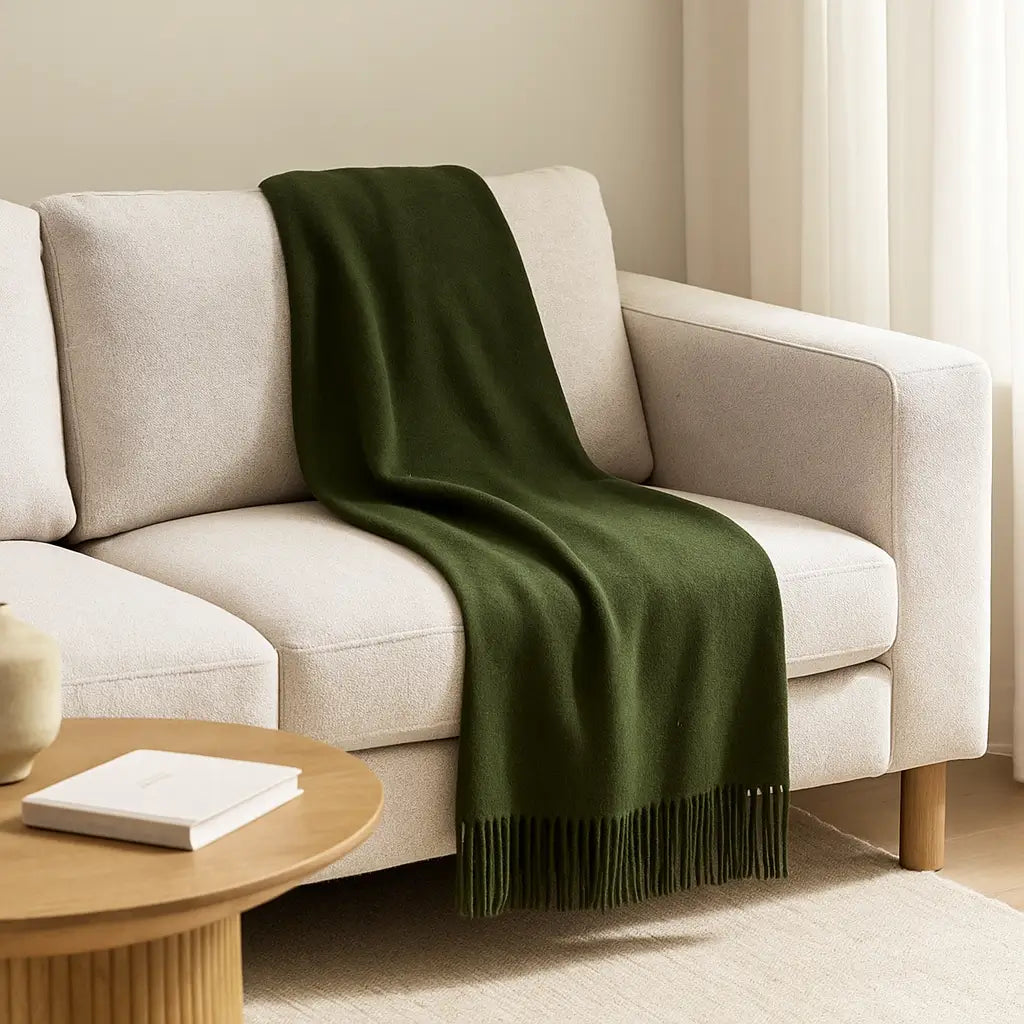 Cashmere Throw Blanket - 55"x74"