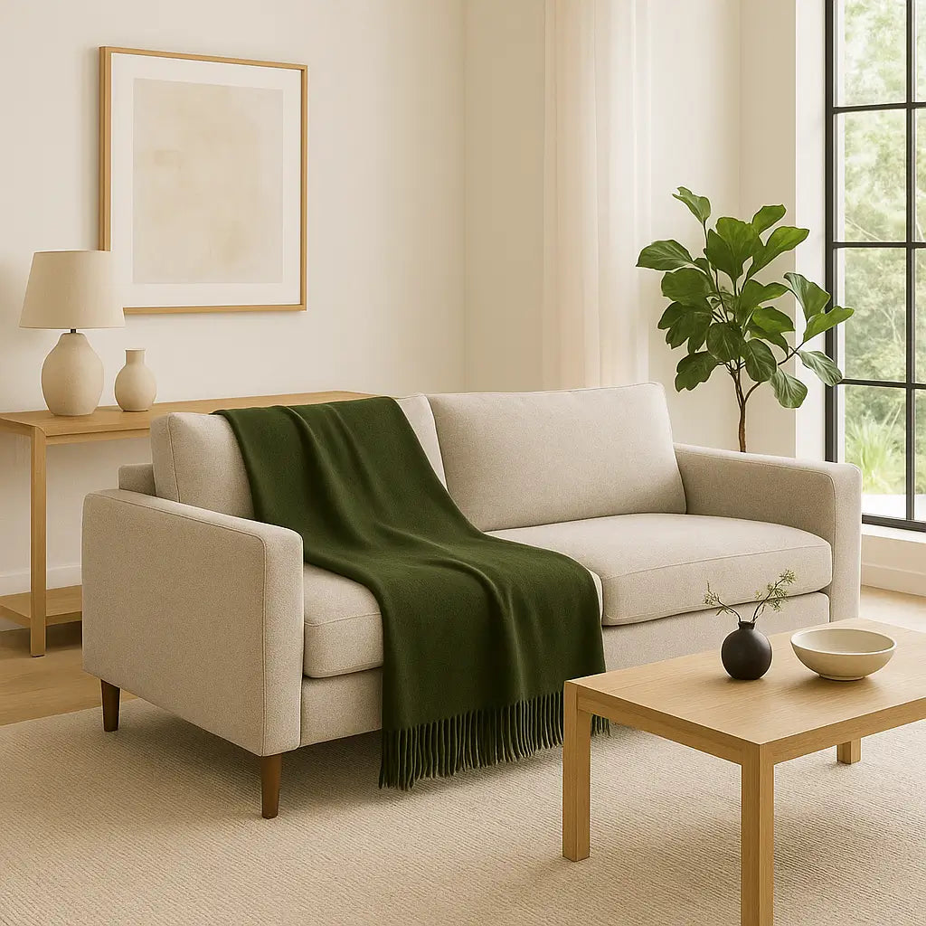 Cashmere Throw Blanket - 55"x74"