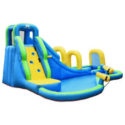 Inflatable Water Slide Kids Bounce House with Water Cannons and Hose