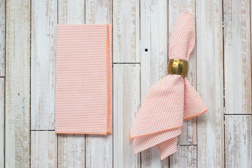 Seersucker Everyday Napkins, Set of 4