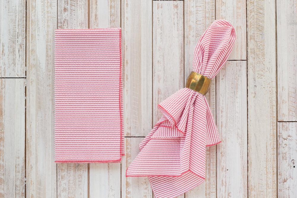 Seersucker Everyday Napkins, Set of 4