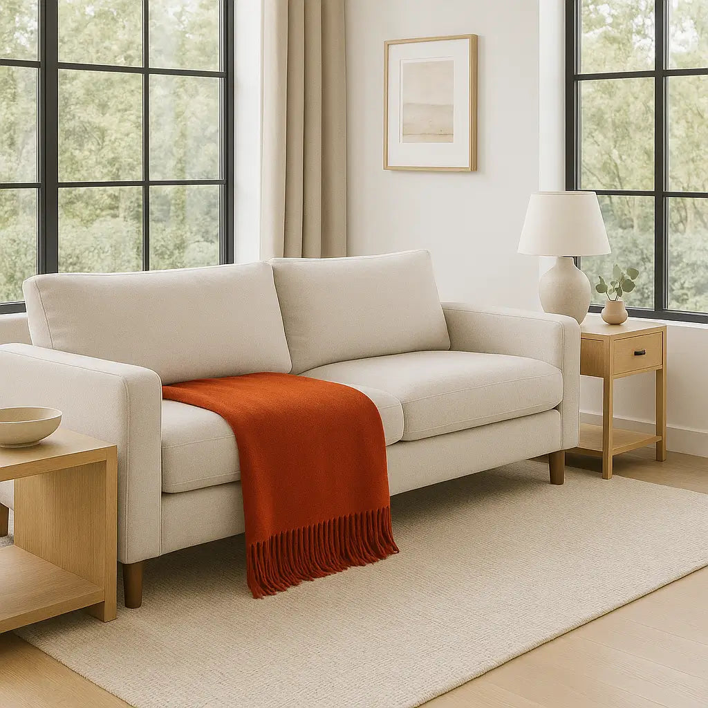 Cashmere Throw Blanket - 55"x74"