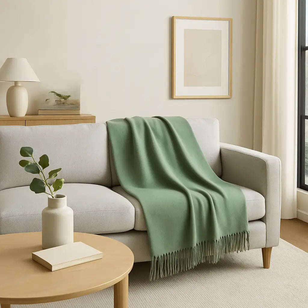 Cashmere Throw Blanket - 55"x74"