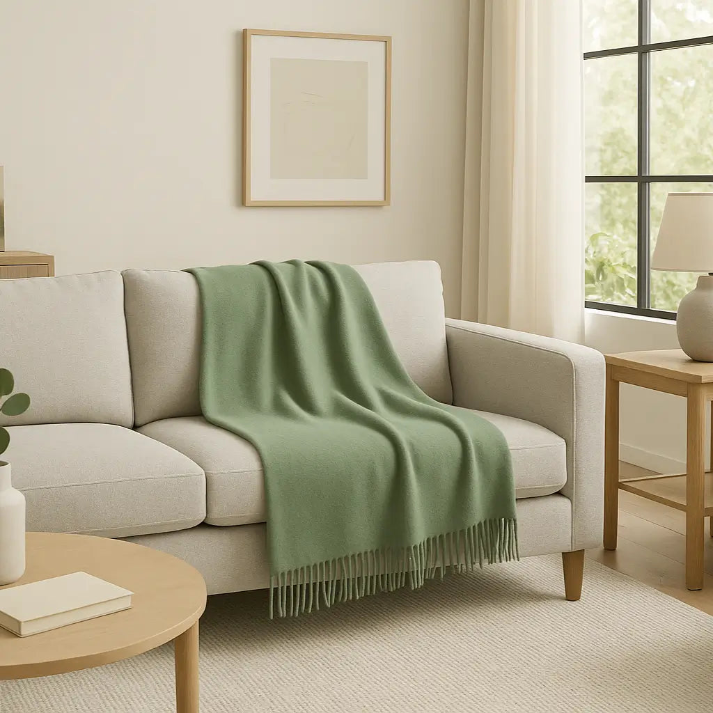 Cashmere Throw Blanket - 55"x74"