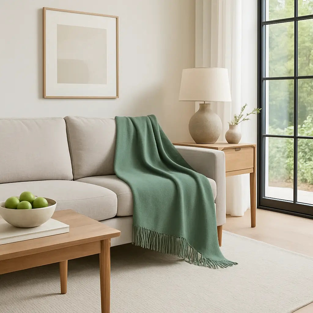 Cashmere Throw Blanket - 55"x74"
