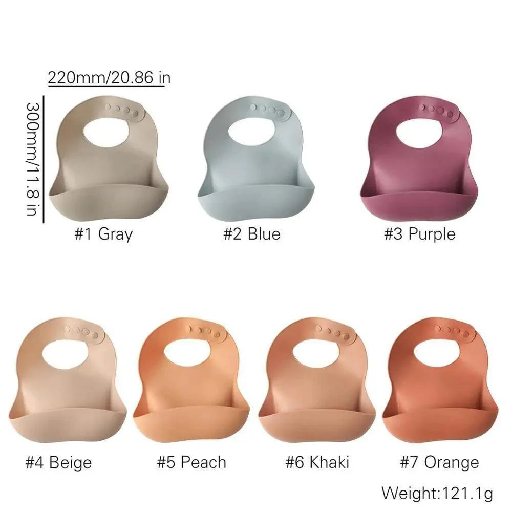 Stevvex Baby Silicone Bibs