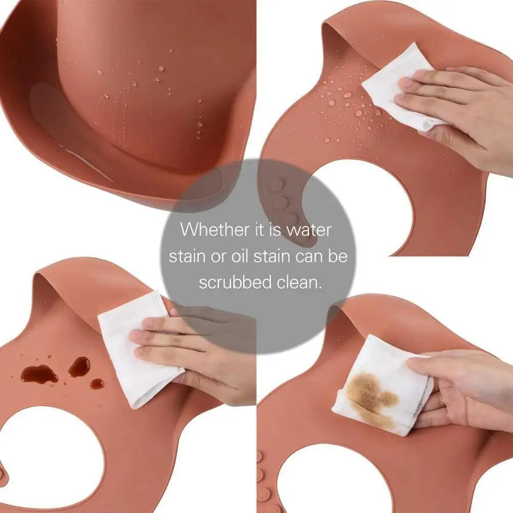 Stevvex Baby Silicone Bibs