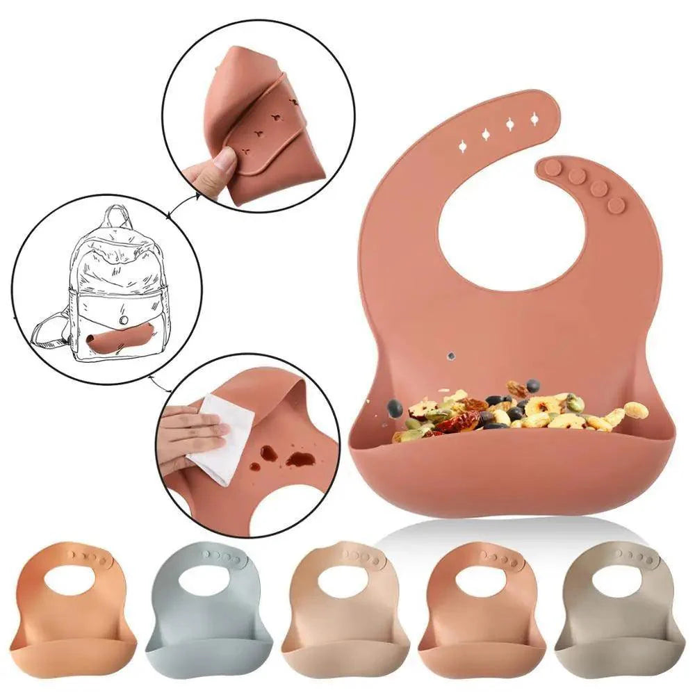Stevvex Baby Silicone Bibs