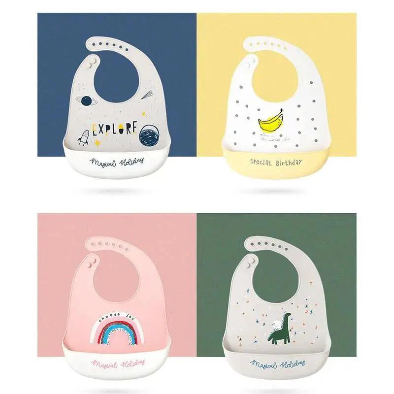 Stevvex Baby Silicone Bibs