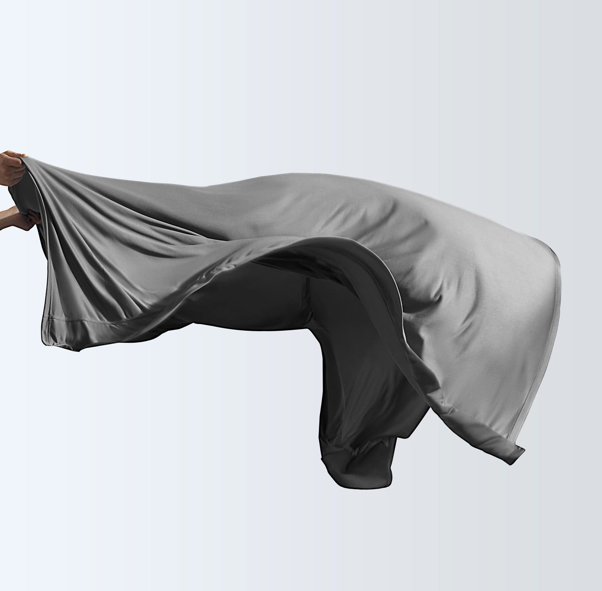 100% Microfiber Jersey Knit Sheet Set with Pillowcases - Grey