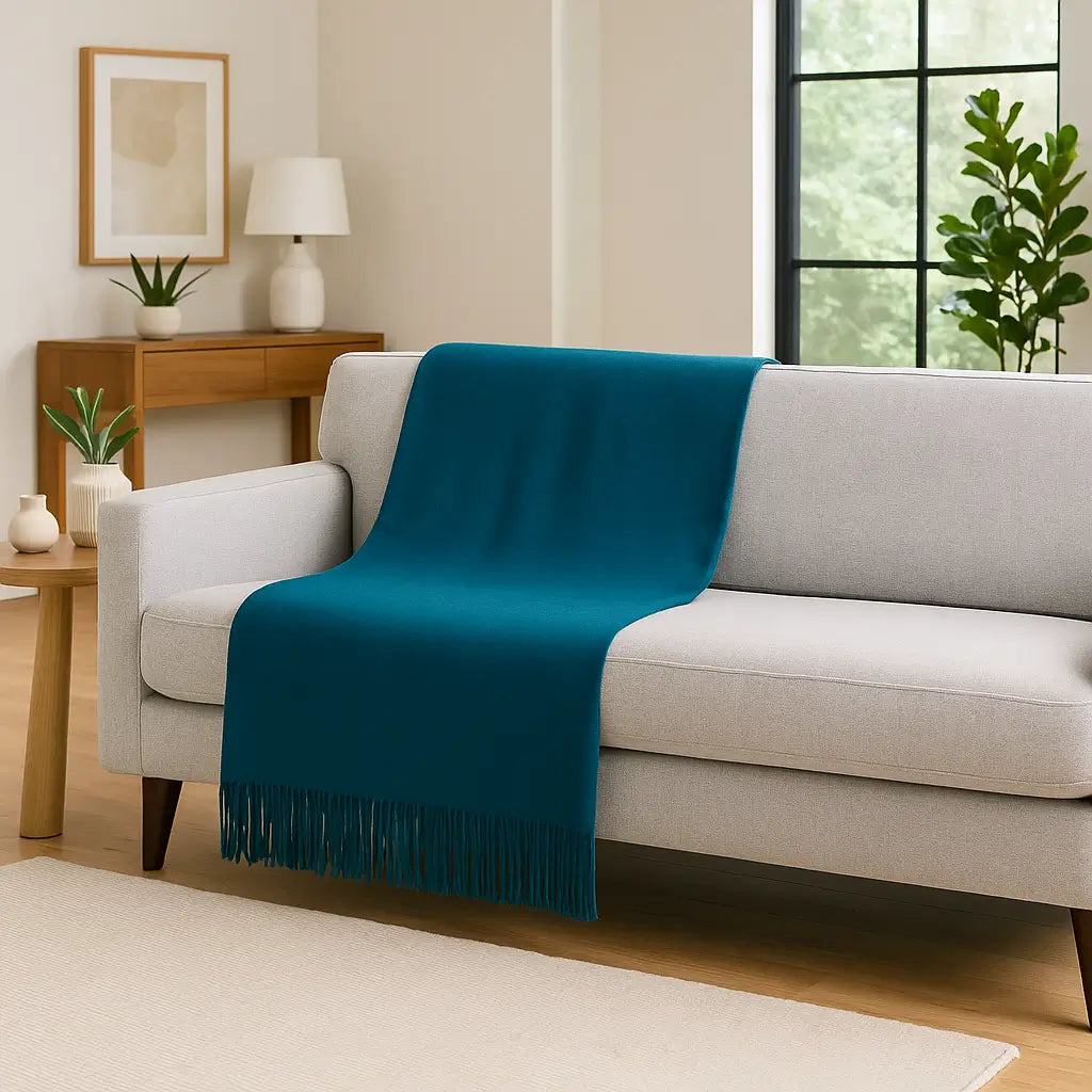 Cashmere Throw Blanket - 55"x74"