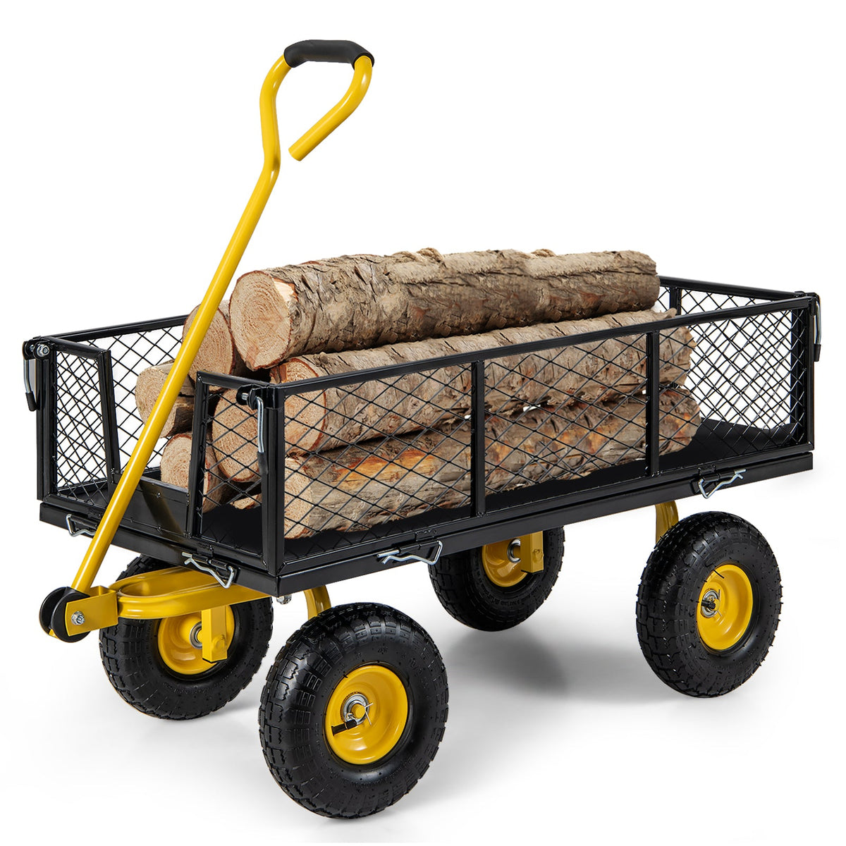 Utility Garden Wagon with 4 Removable Side Panels