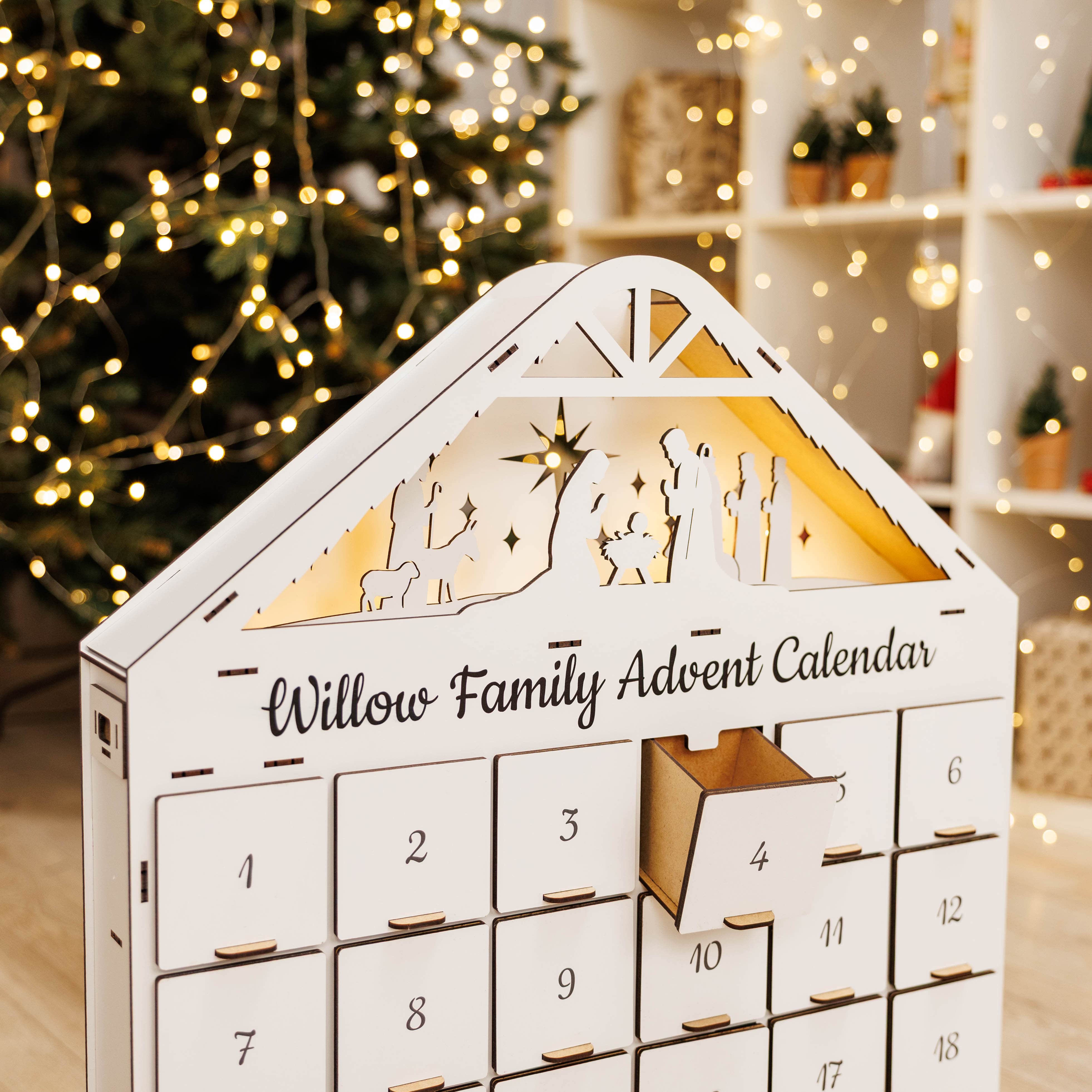 Christmas Advent Calendar - White