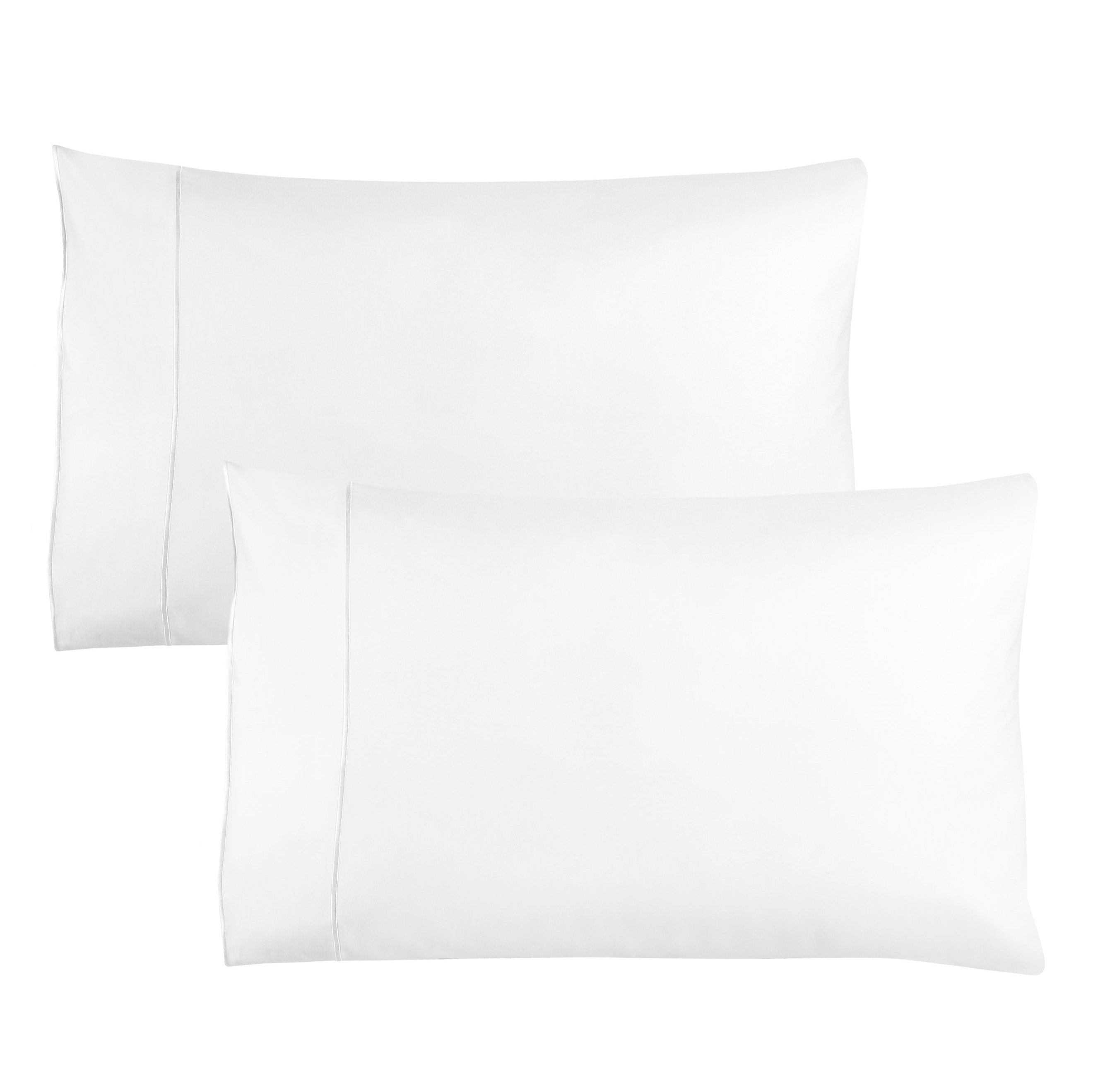 600 Thread Framed Sateen Embroidered Cotton Pillowcase Pair