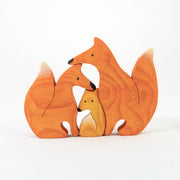 Waldorf Wooden Fox Puzzle - Set of 3