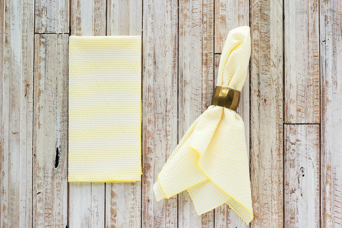Seersucker Everyday Napkins, Set of 4